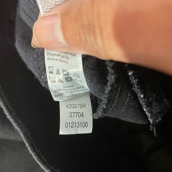 SPANX 20278R Ankle Jeans Leggings XS Jegging Clean Black Pull On Stretch Shaping - Picture 10 of 12